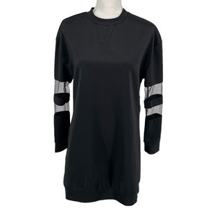 Tobi Ryanne Mesh Sleeve Sweat Shirt Dress